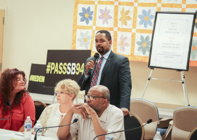 June 15, 2018: Senator Sharif Street's stopped in Allentown for a community forum as part of his SB 942 Redemption Tour.